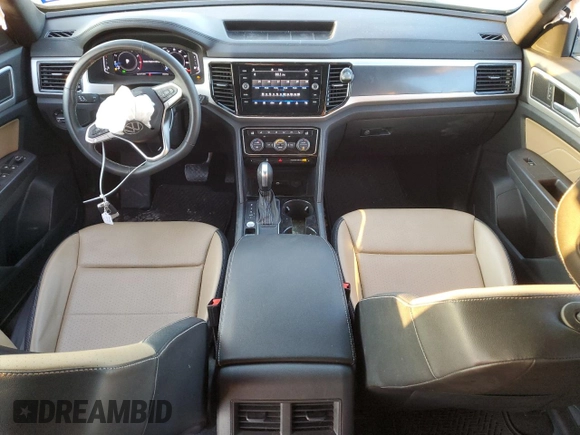 2022 Volkswagen Atlas SE with VIN 1V2JC2CA0NC224224, listed as a Copart auction lot 74612554 with 49,249 mi miles and Salvage title. Bid and sale history available at DreamBid. Image 8.