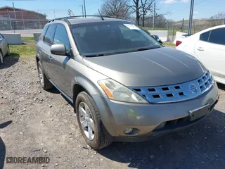 2003 Nissan Murano SL with VIN JN8AZ08T73W116536, listed as a IAAI auction lot 41872499 with 108,896 mi miles. Bid and sale history available at carsss.com. Image 1.