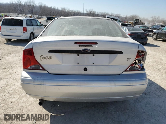 2002 Ford Focus SE with VIN 1FAFP34352W249783, listed as a Copart auction lot 48492845 with 241,170 mi miles and Salvage Title. Bid and sale history available at carsss.com. Image 6.