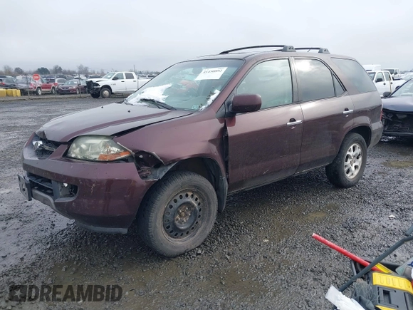 2002 Acura MDX Touring Pkg with VIN 2HNYD18652H500976, listed as a IAAI auction lot 41450892 with 174,921 mi miles. Bid and sale history available at carsss.com. Image 2.