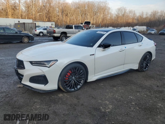 2021 Acura TLX Type S with VIN 19UUB7F07MA001109, listed as a Copart auction lot 85653194 with 0 mi miles and Salvage Title. Bid and sale history available at carsss.com. Image 1.