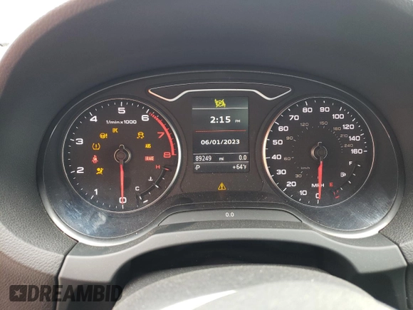 2015 Audi A3 1.8T Premium Plus with VIN WAUCCGFF8F1004886, listed as a Copart auction lot 54758063 with 89,249 mi miles. Bid and sale history available at carsss.com. Image 9.