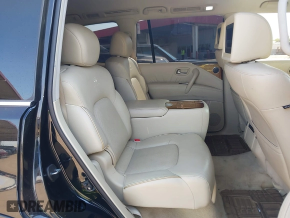 2012 Infiniti QX56 7-passenger with VIN JN8AZ2NF8C9518509, listed as a IAAI auction lot 42732292 with 165,844 mi miles and . Bid and sale history available at DreamBid. Image 8.