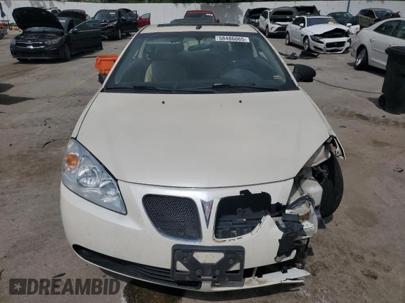 2008 Pontiac G6 GT with VIN 1G2ZH17N484239664, listed as a Copart auction lot 58486065 with 235,000 mi miles and Salvage title. Bid and sale history available at DreamBid. Image 5.