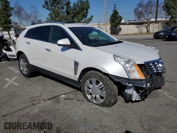 2015 Cadillac SRX Luxury Collection with VIN 3GYFNBE34FS555989, listed as a Copart auction lot 52765485 with 93,988 mi miles and Salvage Title. Bid and sale history available at DreamBid. Image 4.