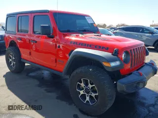 2020 Jeep Wrangler Unlimited Rubicon z VIN 1C4HJXFG2LW214874, wystawiony jako IAAI lot #41679397 z przebiegiem 66 294 mil mil oraz . Historia ofert i sprzedaży dostępna na DreamBid. Obrazek 1.