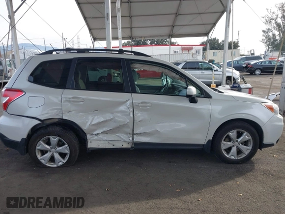 2015 Subaru Forester Premium with VIN JF2SJAFCXFH489984, listed as a IAAI auction lot 41082317 with 146,244 mi miles and . Bid and sale history available at DreamBid. Image 12.