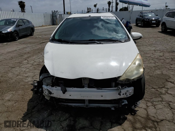 2012 Toyota Prius One with VIN JTDKDTB3XC1015531, listed as a Copart auction lot 54593835 with 186,487 mi miles and Salvage Title. Bid and sale history available at DreamBid. Image 5.