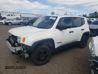 2018 Jeep Renegade Upland z VIN ZACCJBAB3JPJ44785, wystawiony jako Copart lot #56883265 z przebiegiem 81 108 mil mil oraz Szkoda całkowita • Salvage title. Historia ofert i sprzedaży dostępna na DreamBid. Obrazek 1.