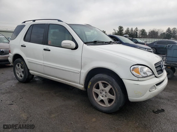 2002 Mercedes-Benz M-Class with VIN 4JGAB54E62A343549, listed as a Copart auction lot 43749115 with 198,171 mi miles and Salvage Title. Bid and sale history available at carsss.com. Image 4.