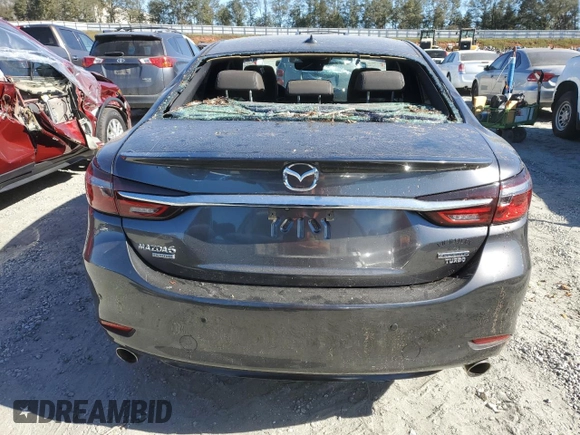 2021 Mazda 6 Signature with VIN JM1GL1XY2M1619514, listed as a Copart auction lot 75494944 with 35,069 mi miles and Salvage Title. Bid and sale history available at DreamBid. Image 6.