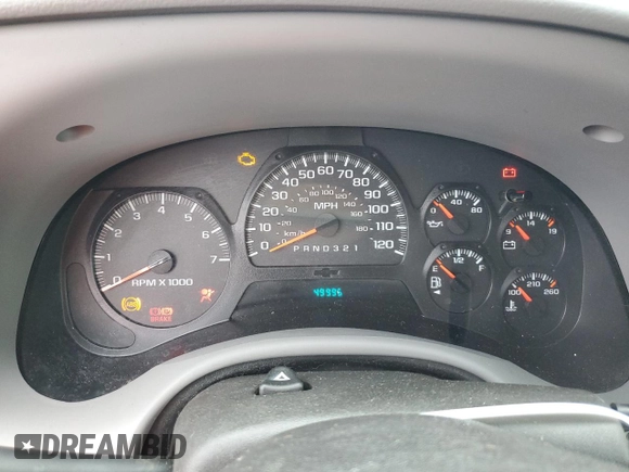 2006 Chevrolet TrailBlazer LS with VIN 1GNDT13S262155097, listed as a Copart auction lot 70462244 with 49,995 mi miles and Salvage Title. Bid and sale history available at DreamBid. Image 9.