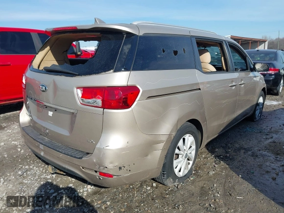 2016 Kia Sedona LX with VIN KNDMB5C13G6093438, listed as a IAAI auction lot 41662704 with 132,343 mi miles. Bid and sale history available at carsss.com. Image 4.