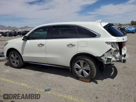 2019 Acura MDX with VIN 5J8YD3H34KL008337, listed as a Copart auction lot 53061655 with 66,561 mi miles and Salvage Title. Bid and sale history available at carsss.com. Image 2.