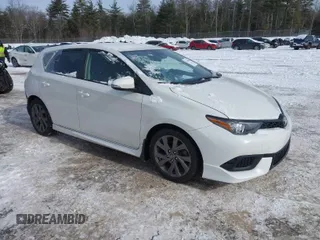 2017 Toyota Corolla iM with VIN JTNKARJE9HJ525578, listed as a IAAI auction lot 41549016 with 66,997 mi miles. Bid and sale history available at carsss.com. Image 1.