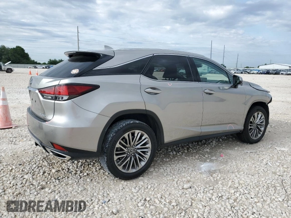 2021 Lexus RX 350 with VIN 2T2JZMAA7MC188225, listed as a Copart auction lot 55760085 with 66,994 mi miles and Salvage Title. Bid and sale history available at DreamBid. Image 3.