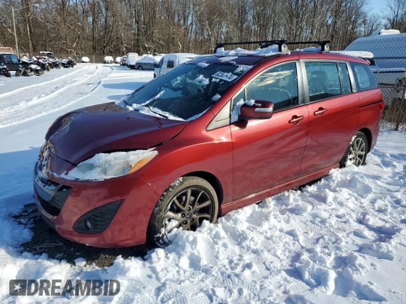 2013 Mazda 5 Touring with VIN JM1CW2CLXD0153178, listed as a Copart auction lot 86957974 with 142,208 mi miles and Salvage Title. Bid and sale history available at carsss.com. Image 1.