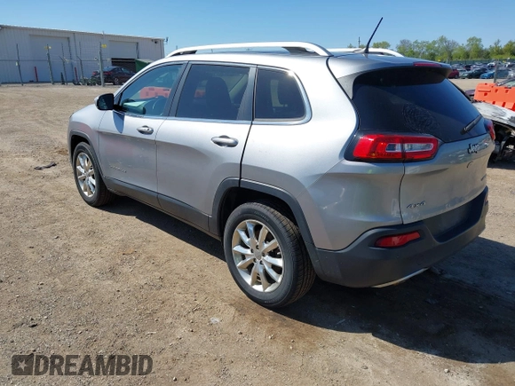 2016 Jeep Cherokee Limited with VIN 1C4PJMDB1GW373585, listed as a IAAI auction lot 42231662 with 187,752 mi miles and . Bid and sale history available at DreamBid. Image 3.