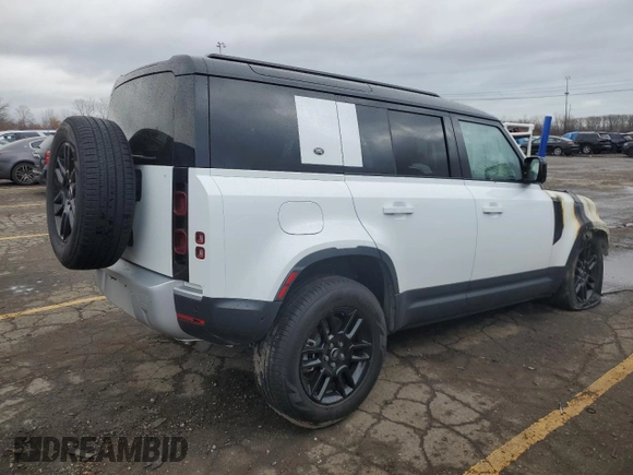 2024 Land Rover Defender with VIN SALEJEEU5R2294453, listed as a Copart auction lot 81568094 with Not provided miles and Non repairable. Bid and sale history available at DreamBid. Image 3.
