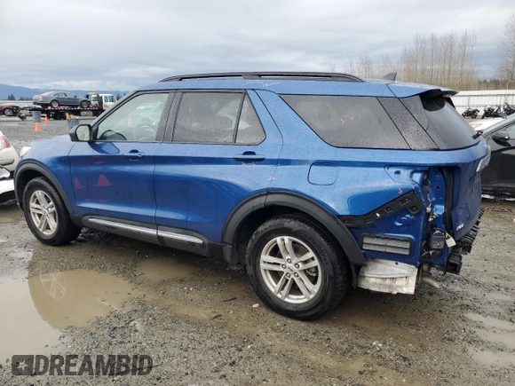 2022 Ford Explorer XLT z VIN 1FMSK8DH9NGC11807, wystawiony jako Copart lot #46702475 z przebiegiem 36 447 mil mil oraz Szkoda całkowita • Salvage title. Historia ofert i sprzedaży dostępna na DreamBid. Obrazek 2.