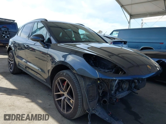 2022 Porsche Macan S z VIN WP1AG2A53NLB21910, wystawiony jako IAAI lot #41913844 z przebiegiem 70 747 mil mil oraz . Historia ofert i sprzedaży dostępna na DreamBid. Obrazek 1.
