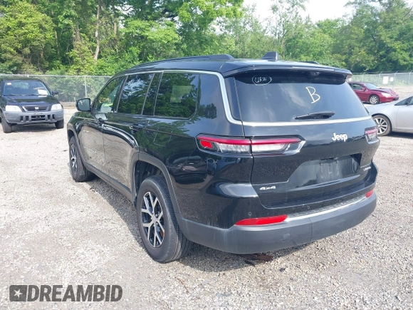 2024 Jeep Grand Cherokee Limited z VIN 1C4RJKBG5R8560752, wystawiony jako IAAI lot #42351090 z przebiegiem 28 740 mil mil oraz . Historia ofert i sprzedaży dostępna na DreamBid. Obrazek 3.