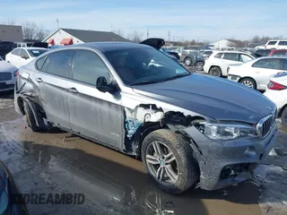 2018 BMW X6 xDrive50i with VIN 5UXKU6C50J0W39146, listed as a IAAI auction lot 41652073 with 108,258 mi miles. Bid and sale history available at carsss.com. Image 1.