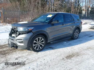 2021 Ford Explorer ST with VIN 1FM5K8GC7MGA25632, listed as a IAAI auction lot 41310228 with 55,573 mi miles. Bid and sale history available at carsss.com. Image 2.