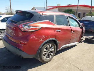 2015 Nissan Murano SL with VIN 5N1AZ2MHXFN254151, listed as a IAAI auction lot 41675133 with 146,013 mi miles. Bid and sale history available at carsss.com. Image 4.