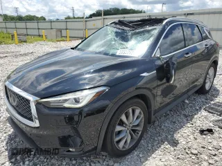 2019 Infiniti QX50 Essential with VIN 3PCAJ5M33KF116266, listed as a Copart auction lot 59537885 with 88,660 mi miles and Salvage title. Bid and sale history available at DreamBid. Image 1.