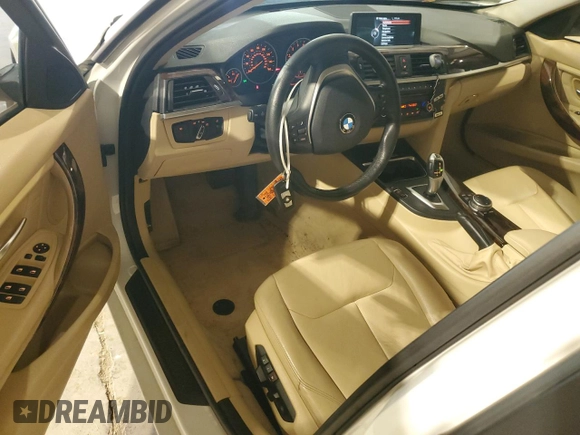 2014 BMW 3 Series 328i xDrive with VIN WBA3B5G56ENS11491, listed as a Copart auction lot 59555895 with 87,588 mi miles and Salvage title. Bid and sale history available at DreamBid. Image 8.