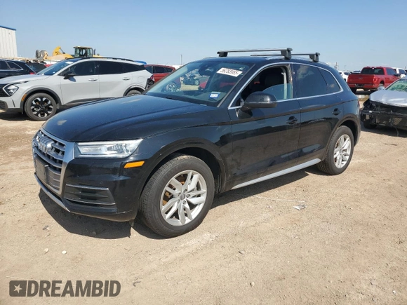 2020 Audi Q5 Premium with VIN WA1ANAFY8L2034800, listed as a Copart auction lot 56283985 with 121,952 mi miles and Salvage title. Bid and sale history available at DreamBid. Image 1.