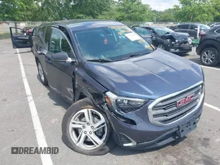 2018 GMC Terrain SLE with VIN 3GKALMEX9JL256901, listed as a IAAI auction lot 39823987 with 155,851 mi miles and . Bid and sale history available at carsss.com. Image 1.