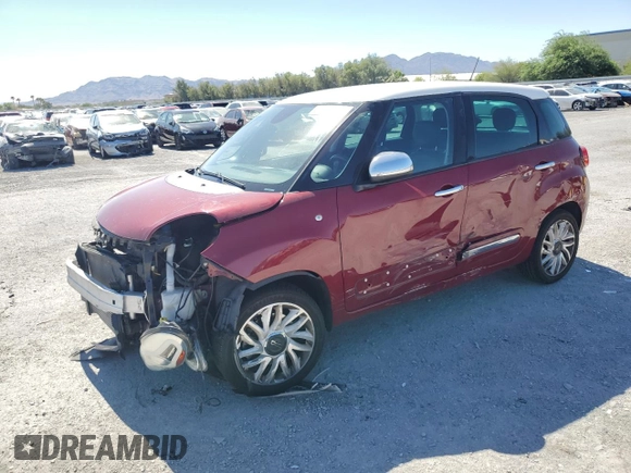 2015 FIAT 500L Lounge with VIN ZFBCFACHXFZ032724, listed as a Copart auction lot 69975824 with 85,663 mi miles and Salvage Title. Bid and sale history available at carsss.com. Image 1.