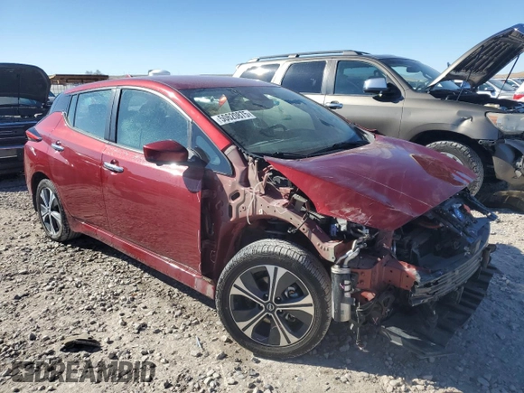 2020 Nissan LEAF SV Plus with VIN 1N4BZ1CP8LC304327, listed as a Copart auction lot 50620875 with 72,118 mi miles and Salvage Title. Bid and sale history available at DreamBid. Image 4.