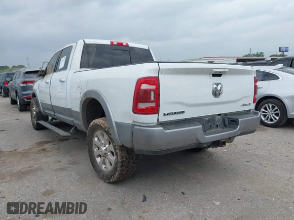 2021 Ram 2500 Laramie with VIN 3C6UR5FL7MG503085, listed as a IAAI auction lot 41937415 with 71,076 mi miles and . Bid and sale history available at DreamBid. Image 3.