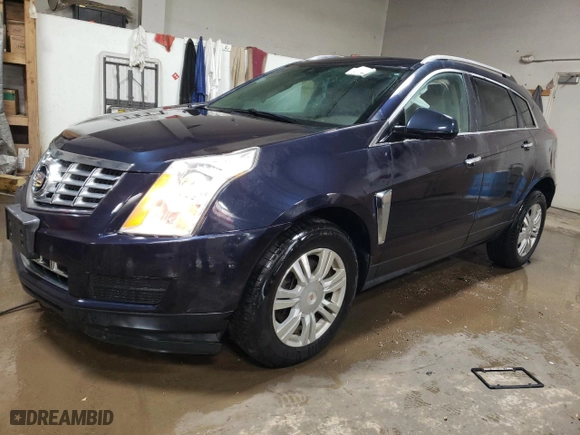 2015 Cadillac SRX Luxury Collection with VIN 3GYFNEE38FS604113, listed as a Copart auction lot 44377585 with 117,005 mi miles and Salvage Title. Bid and sale history available at carsss.com. Image 1.
