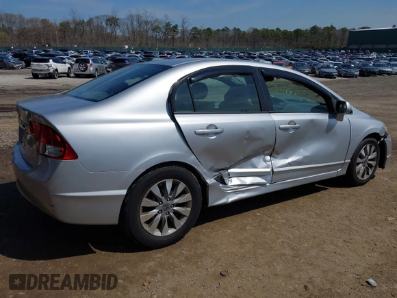 2011 Honda Civic EX-L with VIN 2HGFA1F96BH504524, listed as a IAAI auction lot 42091146 with 92,670 mi miles and . Bid and sale history available at DreamBid. Image 4.