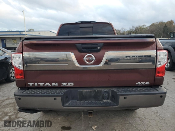 2017 Nissan Titan XD SV with VIN 1N6BA1F46HN522679, listed as a Copart auction lot 79296794 with 140,454 mi miles and Salvage Title. Bid and sale history available at carsss.com. Image 6.