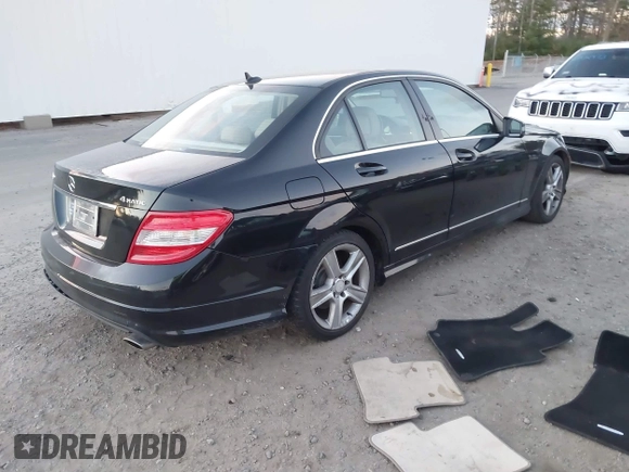 2011 Mercedes-Benz C 300 Sport with VIN WDDGF8BB8BR179273, listed as a IAAI auction lot 40798200 with 169,110 mi miles and . Bid and sale history available at DreamBid. Image 4.