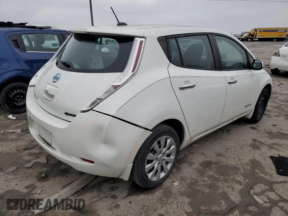 2015 Nissan LEAF SV with VIN 1N4AZ0CP0FC312609, listed as a Copart auction lot 70430622 with 55,198 mi miles. Bid and sale history available at carsss.com. Image 3.