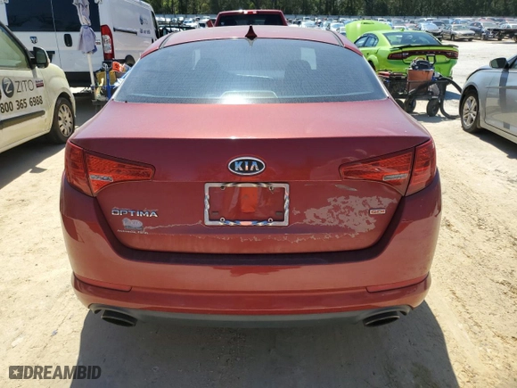 2011 Kia Optima LX with VIN KNAGM4A72B5066588, listed as a Copart auction lot 48824125 with 235,087 mi miles and Clean Title. Bid and sale history available at carsss.com. Image 6.