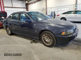 2003 BMW 5 Series 530iA with VIN WBADT63433CK32991, listed as a Copart auction lot 46461185 with 177,488 mi miles and Salvage Title. Bid and sale history available at carsss.com. Image 4.