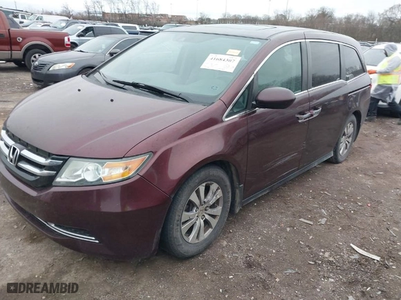 2015 Honda Odyssey EX-L with VIN 5FNRL5H68FB030104, listed as a IAAI auction lot 41684307 with 182,185 mi miles. Bid and sale history available at carsss.com. Image 2.