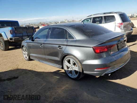 2017 Audi S3 Premium Plus with VIN WAUB1GFF0H1012582, listed as a Copart auction lot 43640435 with 65,254 mi miles and Salvage Title. Bid and sale history available at carsss.com. Image 2.