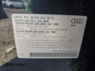 2013 Audi Q5 Premium Plus z VIN WA1DGAFP2DA062100, wystawiony jako Copart lot #61814665 z przebiegiem 149 236 mil mil oraz Szkoda całkowita • Salvage title. Historia ofert i sprzedaży dostępna na DreamBid. Obrazek 14.
