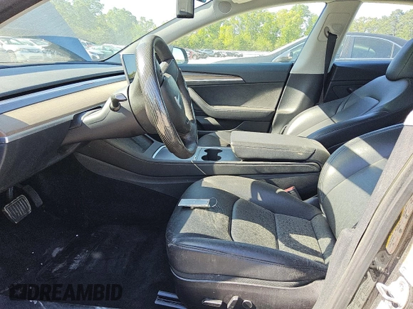 2023 Tesla Model 3 with VIN 5YJ3E1EA1PF437099, listed as a Copart auction lot 51647135 with 122,420 mi miles and Salvage Title. Bid and sale history available at carsss.com. Image 7.