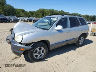 2003 Hyundai Santa Fe GLS with VIN KM8SC13D43U517220, listed as a Copart auction lot 76797714 with 126,733 mi miles and Salvage Title. Bid and sale history available at carsss.com. Image 1.
