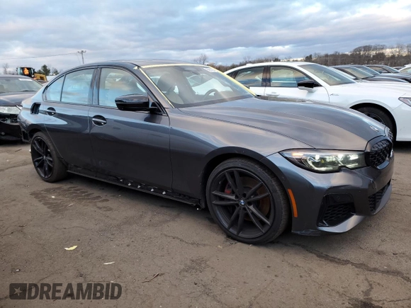 2022 BMW 3 Series M340i xDrive with VIN 3MW5U9J0XN8C56184, listed as a Copart auction lot 85974534 with 35,687 mi miles and Salvage Title. Bid and sale history available at carsss.com. Image 4.