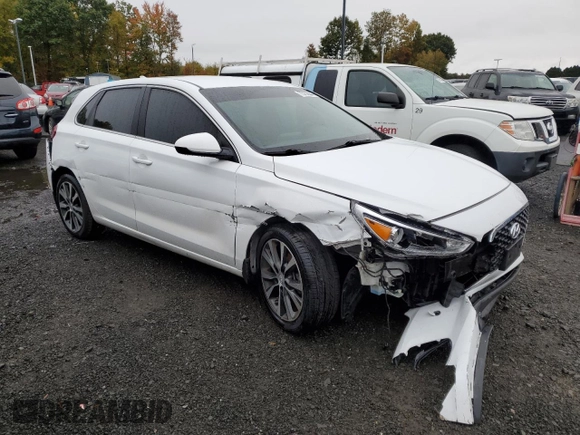 2020 Hyundai Elantra GT with VIN KMHH35LE2LU137688, listed as a Copart auction lot 75752044 with 76,200 mi miles and Salvage Title. Bid and sale history available at carsss.com. Image 4.
